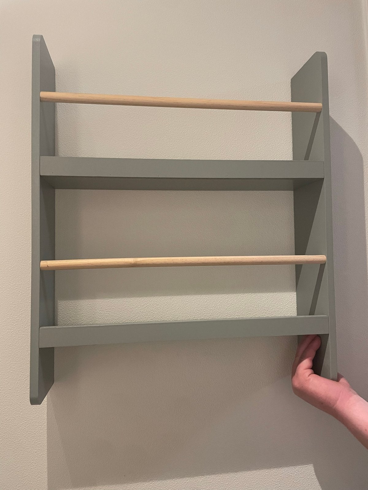 Wanda Gers wandplankjes - lichtgroen, zo goed als nieuw, Met plank(en), Minder dan 50 cm, Ophalen of Verzenden, Zo goed als nieuw