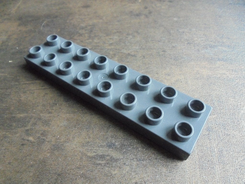 Lego Duplo Plate 2x8 (zie foto's) 7, Ophalen of Verzenden, Gebruikt, Losse stenen, Duplo