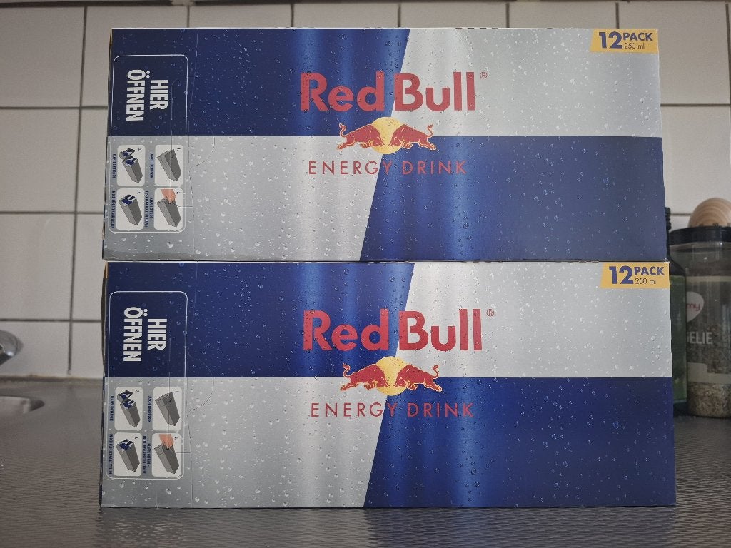 2x een Redbull tray van 12x 250ML met statiegeld te koop, Diversen, Ophalen
