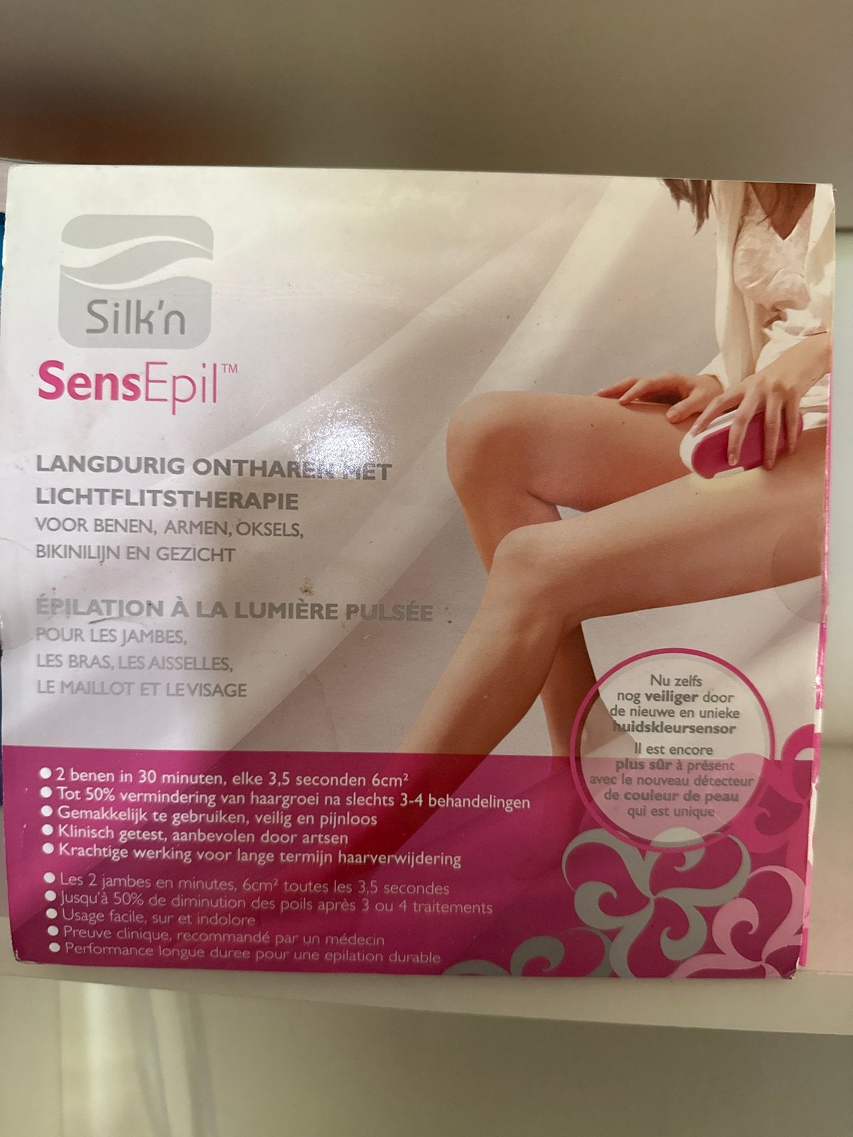 Gratis Silk'n SensEpil Lichtflitsapparaat voor Ontharing, Ophalen, Zo goed als nieuw, Scheren en Epileren