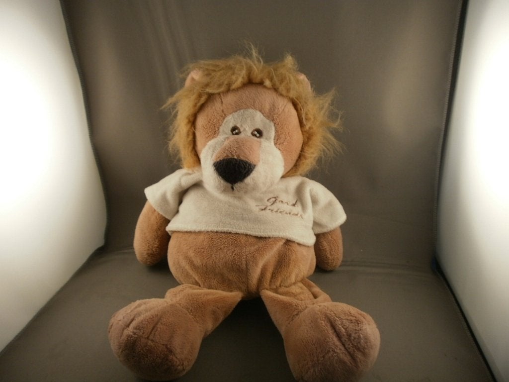 Nicky toys good friends leeuw met trui bruin crème zwarte, Overige merken, Ophalen of Verzenden, Zo goed als nieuw, Middelgroot (20 tot 80 cm)