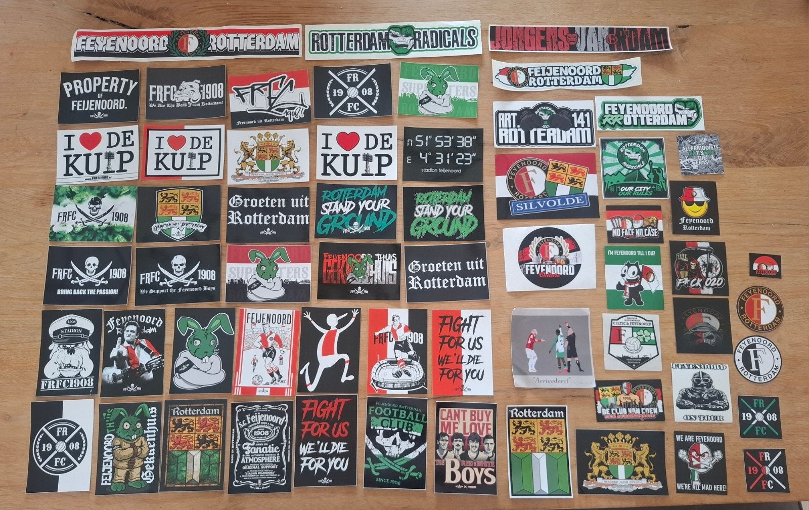 Feyenoord stickers, Ophalen of Verzenden, Zo goed als nieuw, Feyenoord, Poster, Plaatje of Sticker