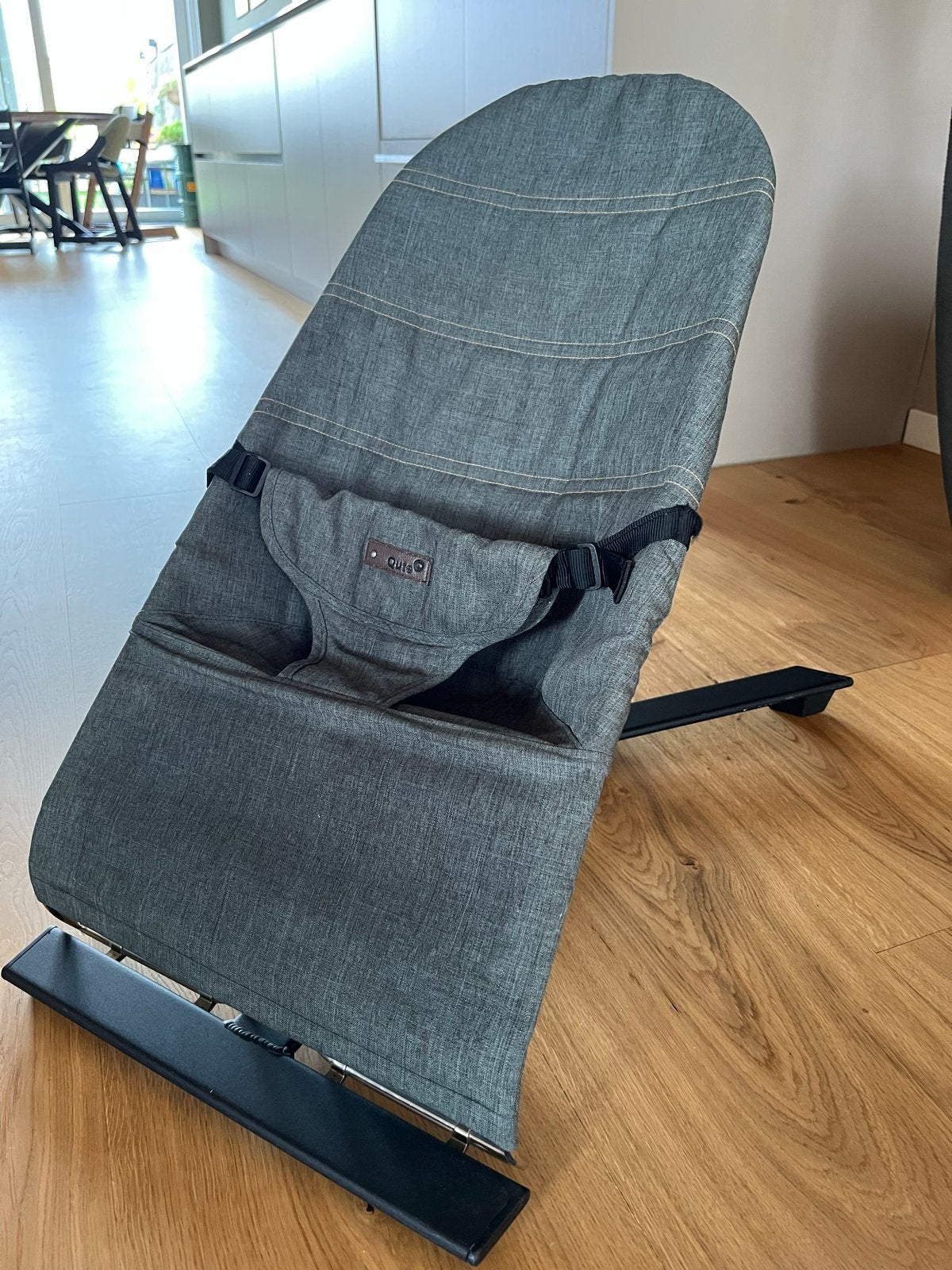 Qute wipstoel Q-Bouncer, Kinderen en Baby's, Wipstoeltjes, Gebruikt, Wipstoel, Met gordel(s) of riempje(s), Ophalen