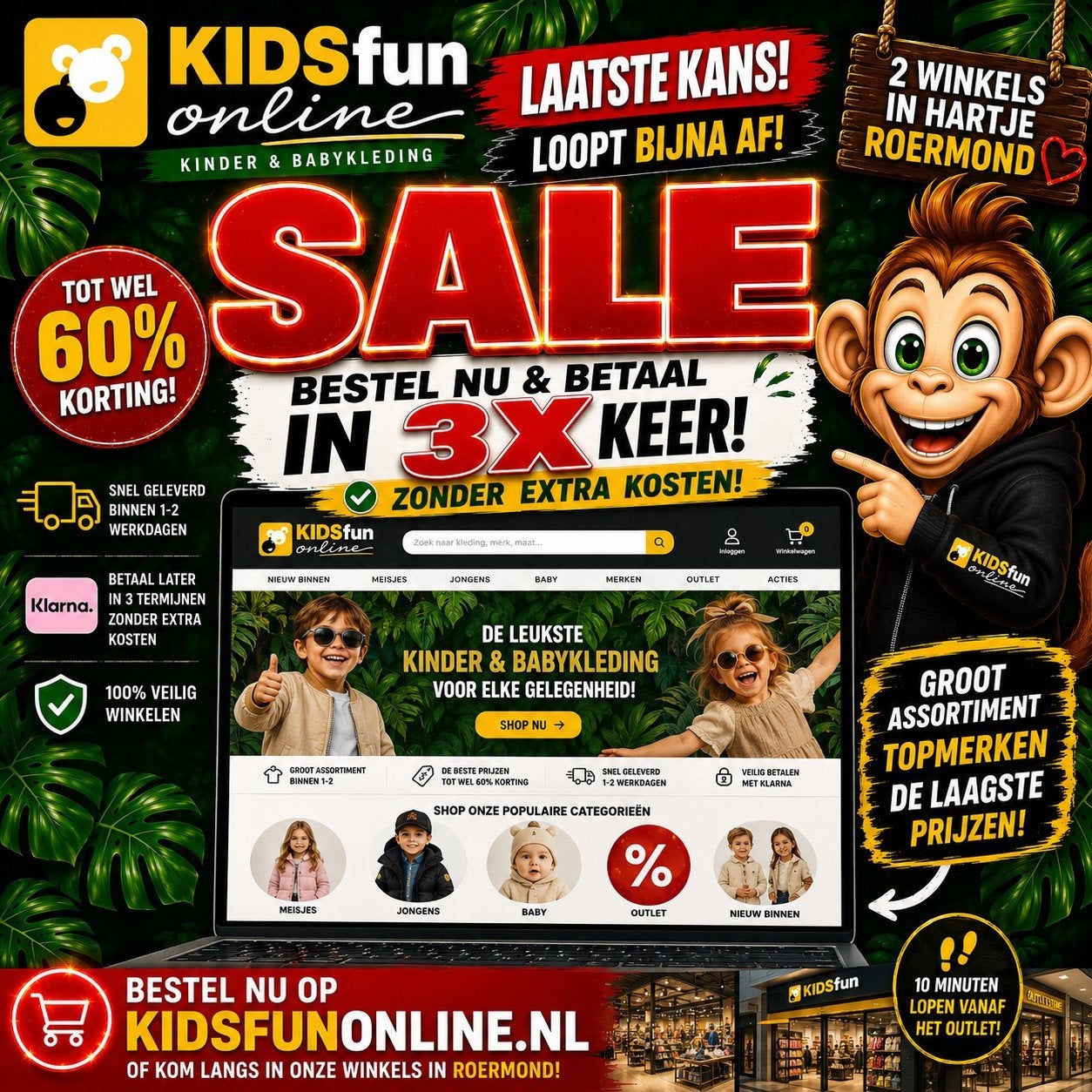 KidsfunOnline: Kinder- & Babykleding, Kinderen en Baby's, Babykleding | Maat 74, Ophalen of Verzenden, Nieuw, Jongetje of Meisje