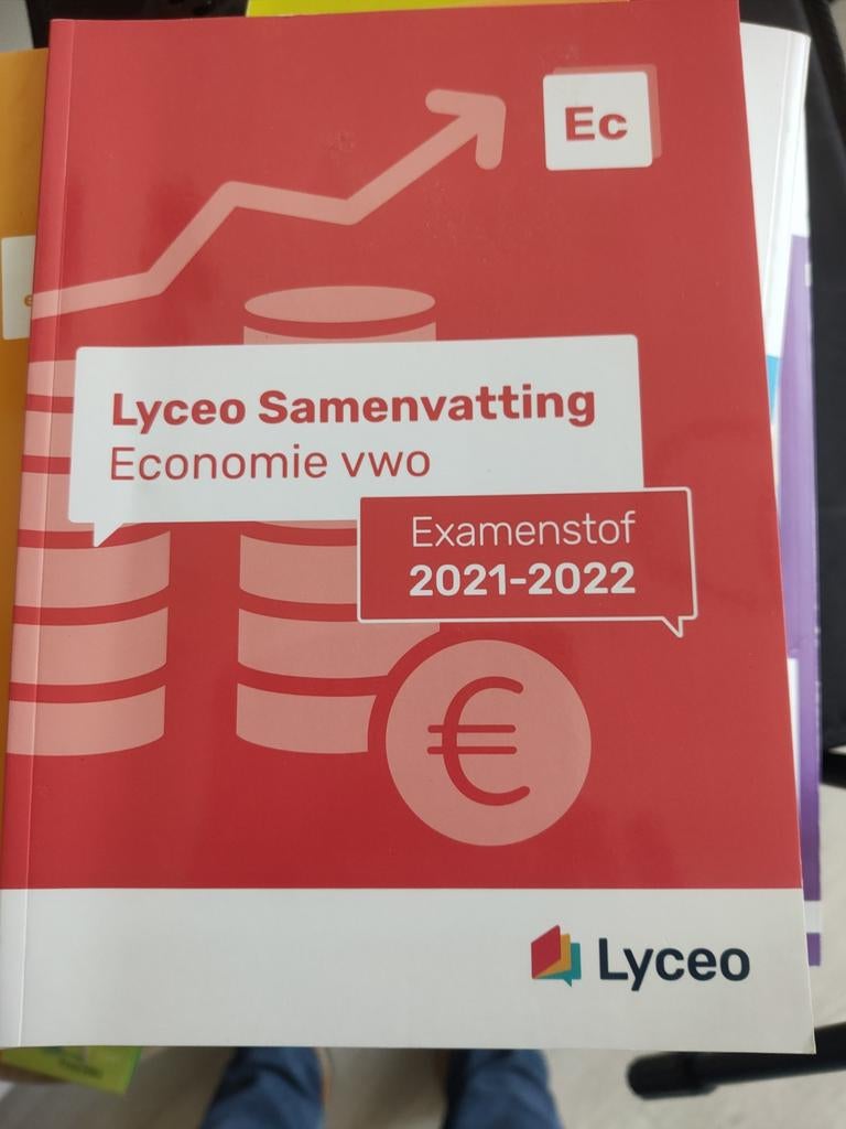 Lyceo Samenvatting Economie vwo Examenstof 2021-2022, Lyceo, Zo goed als nieuw, Gamma, HBO