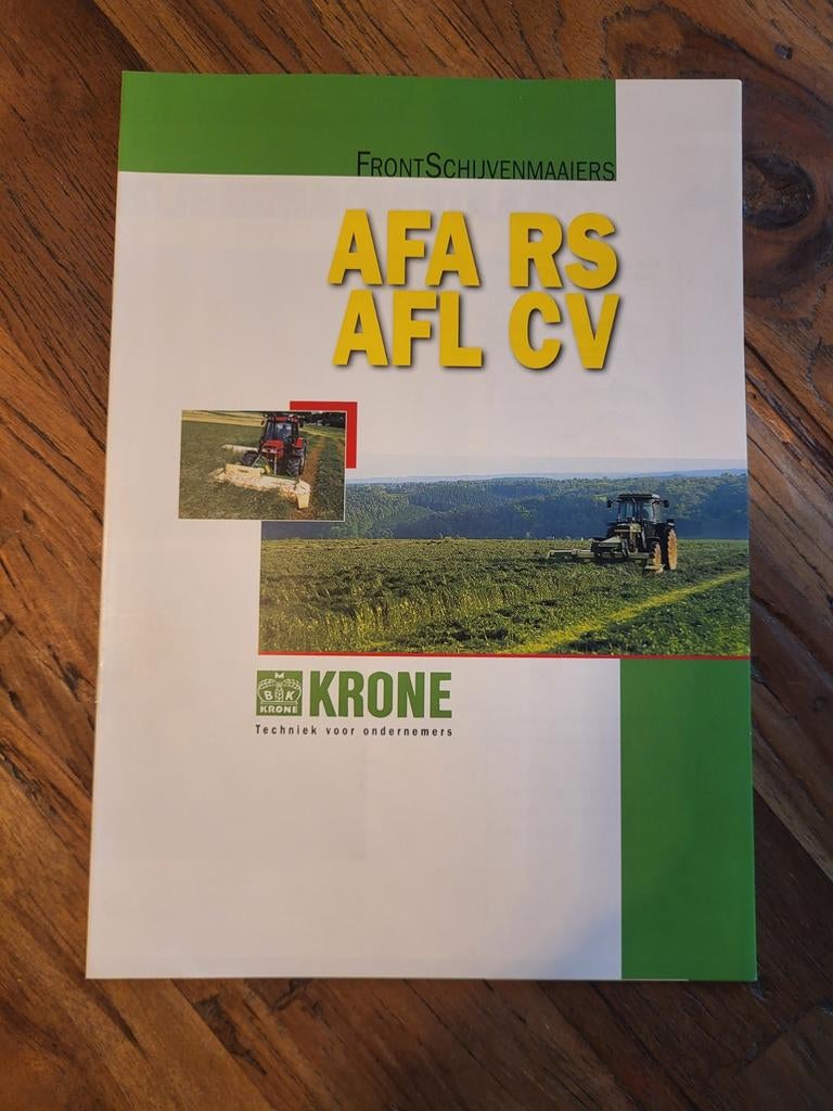 tractor folder Krone AFA RS AFL CV Front schijvenmaaiers, Ophalen of Verzenden, Zo goed als nieuw