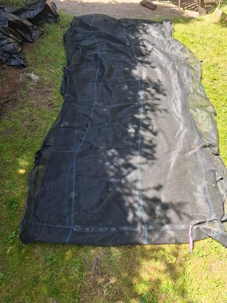 Vangnet trampoline (zonder stokken), Ophalen, Gebruikt