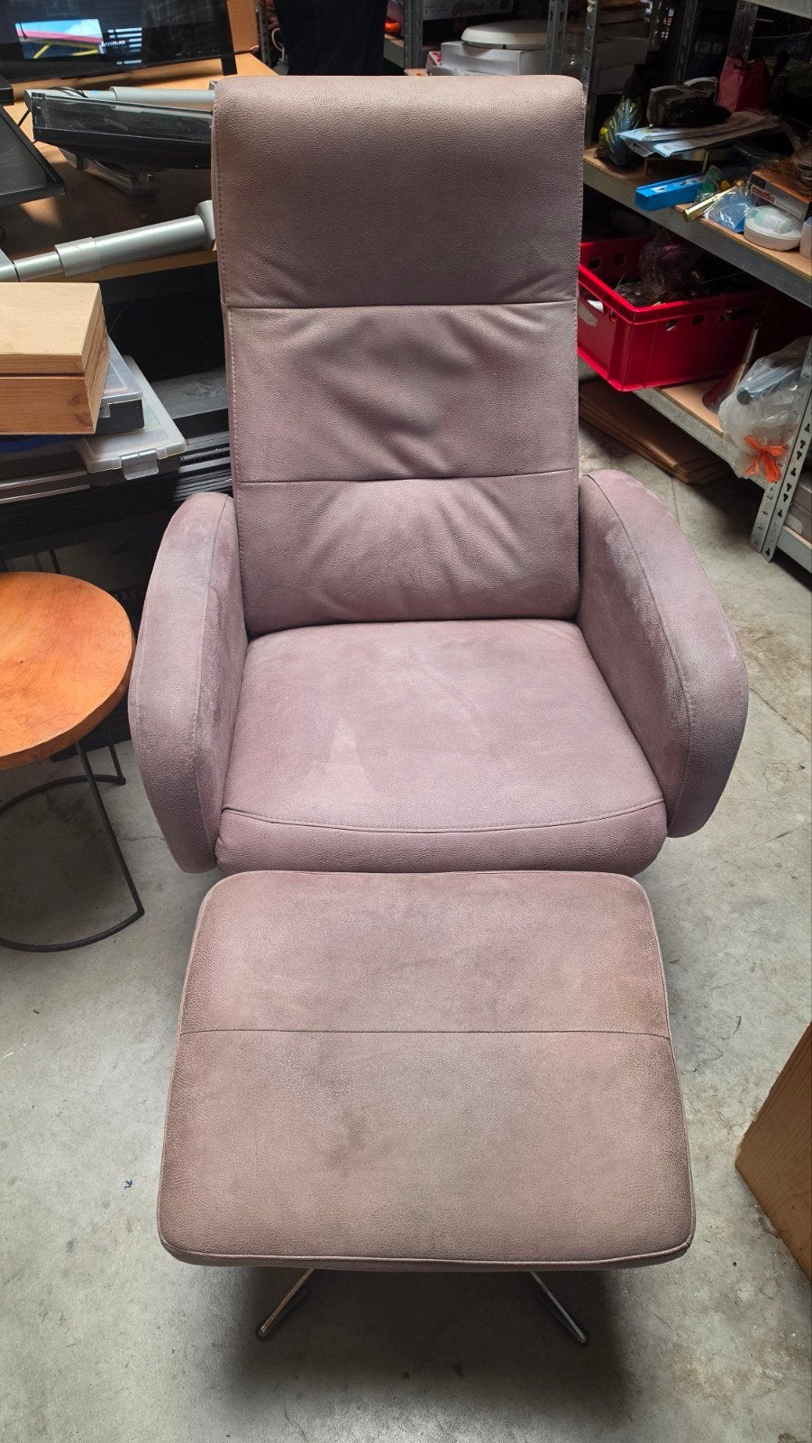 Leren Stoel – In Goede Staat, Huis en Inrichting, Fauteuils, Gebruikt, Leer, 50 tot 75 cm, 75 tot 100 cm, Ophalen of Verzenden