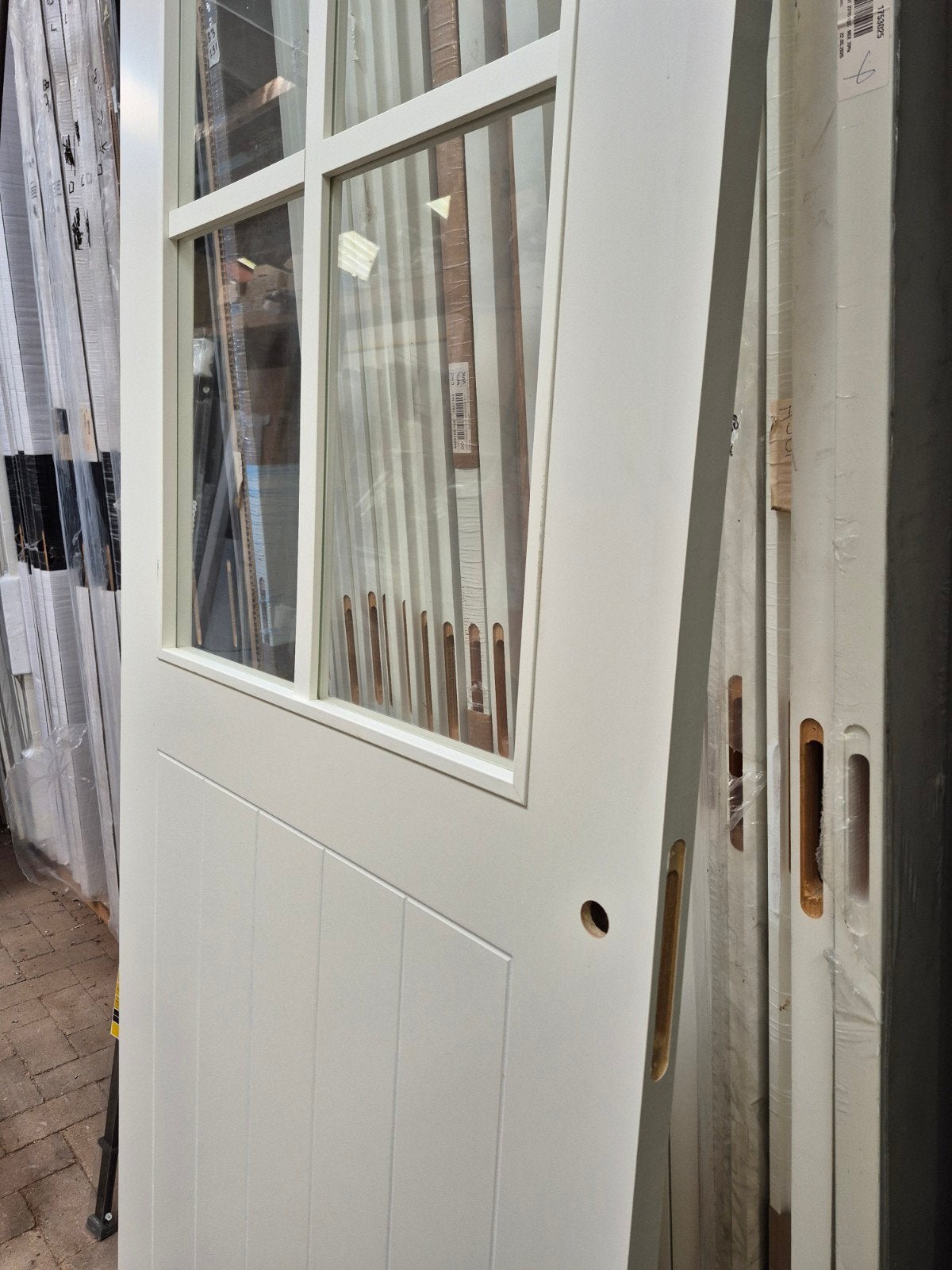 93x231,5cm binnendeur stomp ral9010 blank glas CD1, Doe-het-zelf en Verbouw, Deuren en Horren, Ophalen, 80 tot 100 cm, Binnendeur