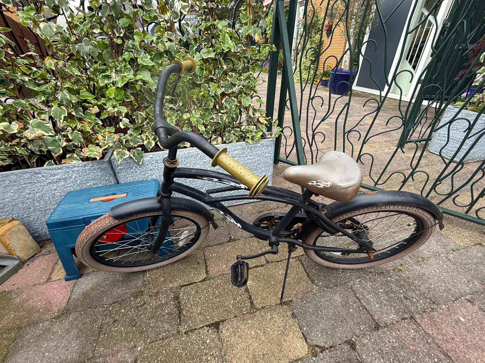 Gratis Jongensfietsje voor camping terugtrapr rem 6 jaar, Ophalen of Verzenden, Gebruikt, Overige typen