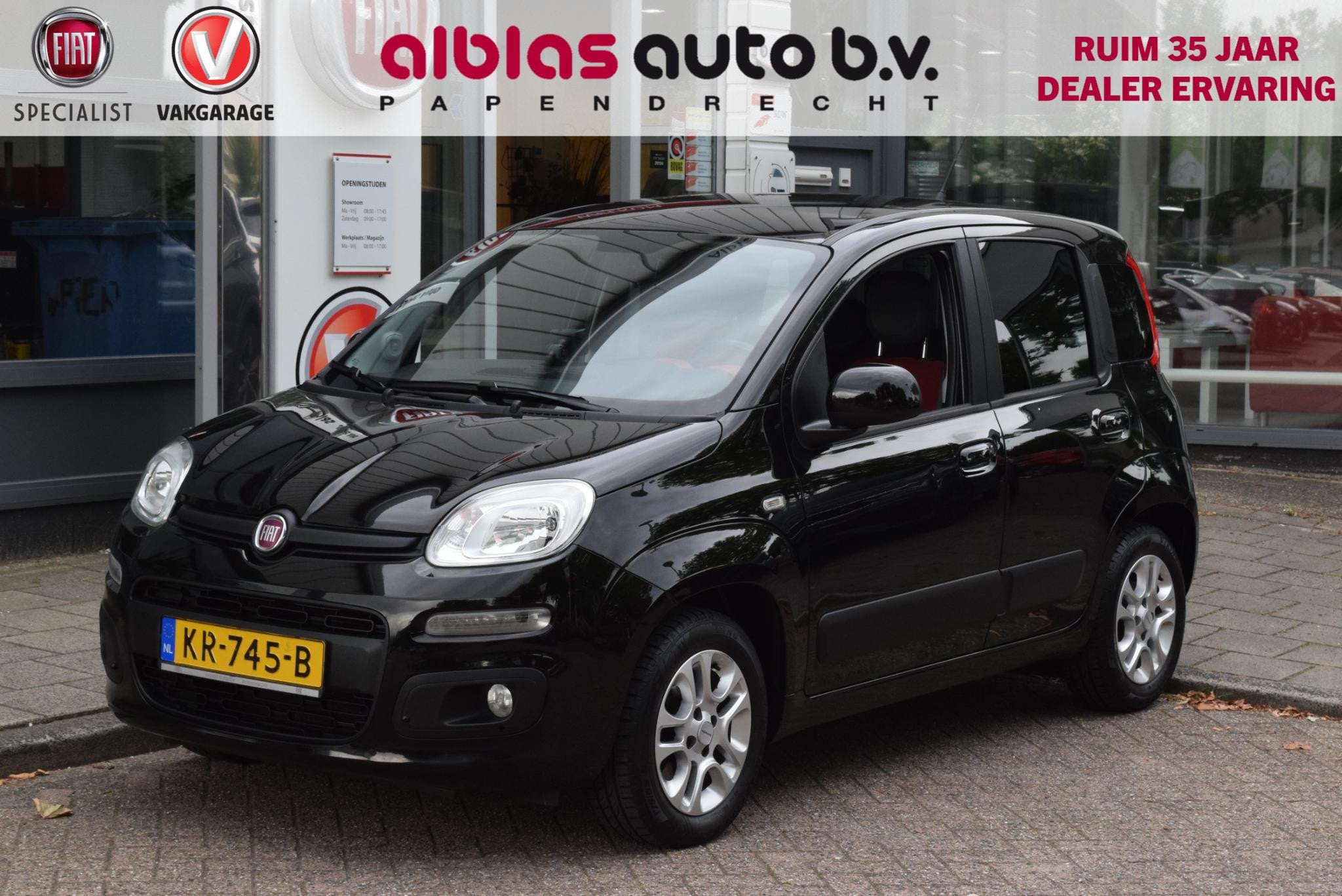 Fiat Panda 1.2 Lounge|Dealeronderhouden!, Stof, Gebruikt, Zwart, Origineel Nederlands