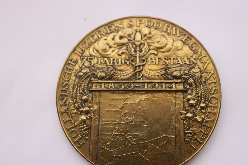 herdenkingspenning, Postzegels en Munten, Penningen en Medailles, Ophalen of Verzenden, Brons, Nederland