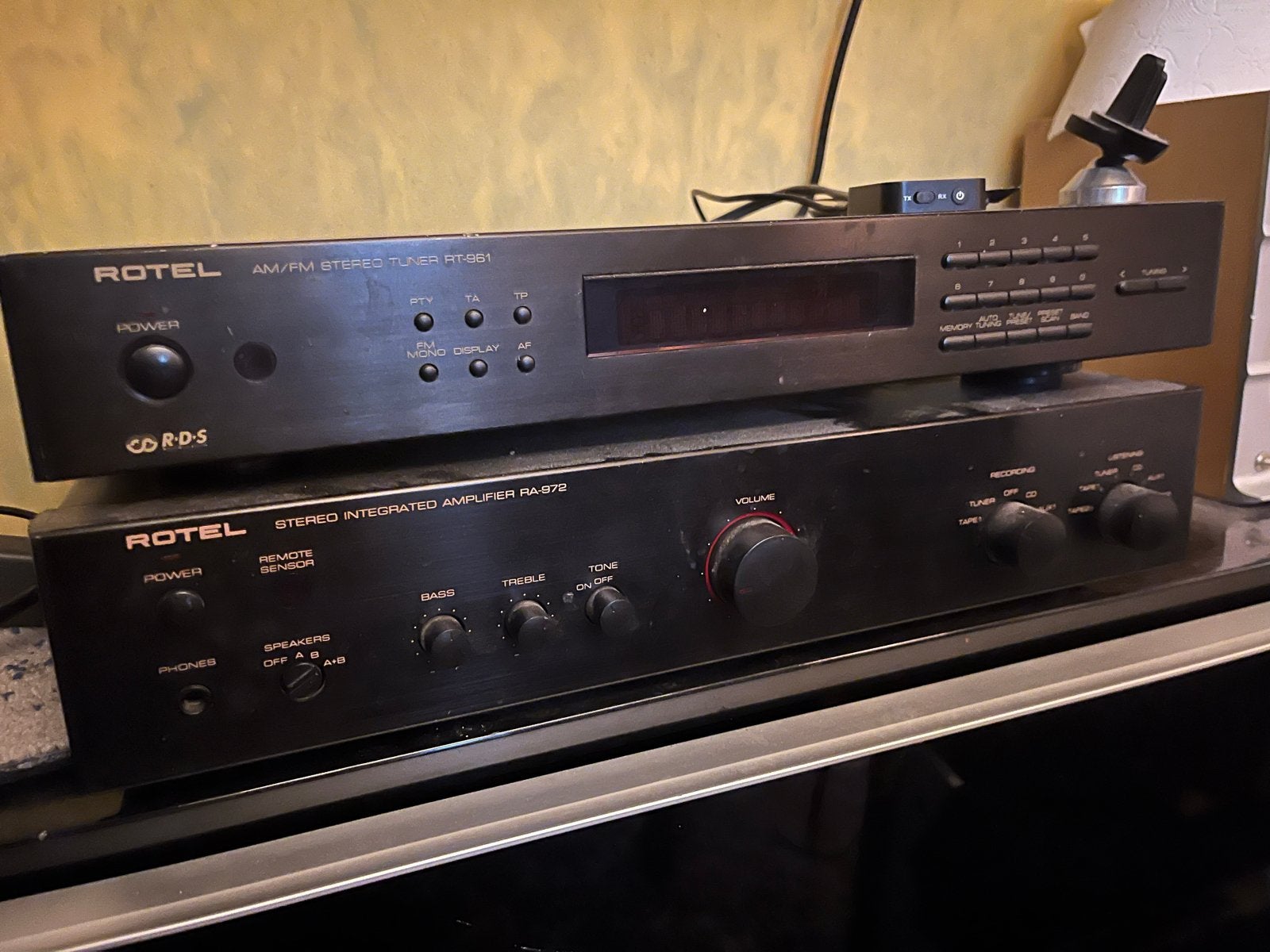 Rotel RT-991 Tuner en RA-972 Versterker Set, Overige merken, Gebruikt, Tuner of Radio, Losse componenten