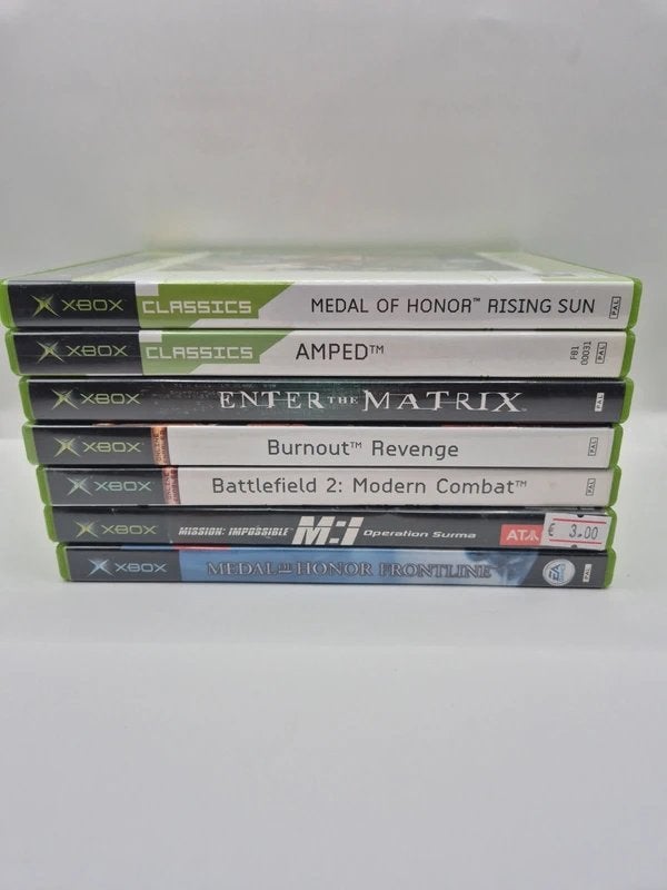Lot of 7 Xbox Original games, Avontuur en Actie, Zo goed als nieuw, Vanaf 3 jaar, Microsoft Corporation One Microsoft Way Redmond, WA 98052-6399 United States of America (Verenigde Staten) 📞 Telefoon: +1 425-882-8080 support@microsoft.com