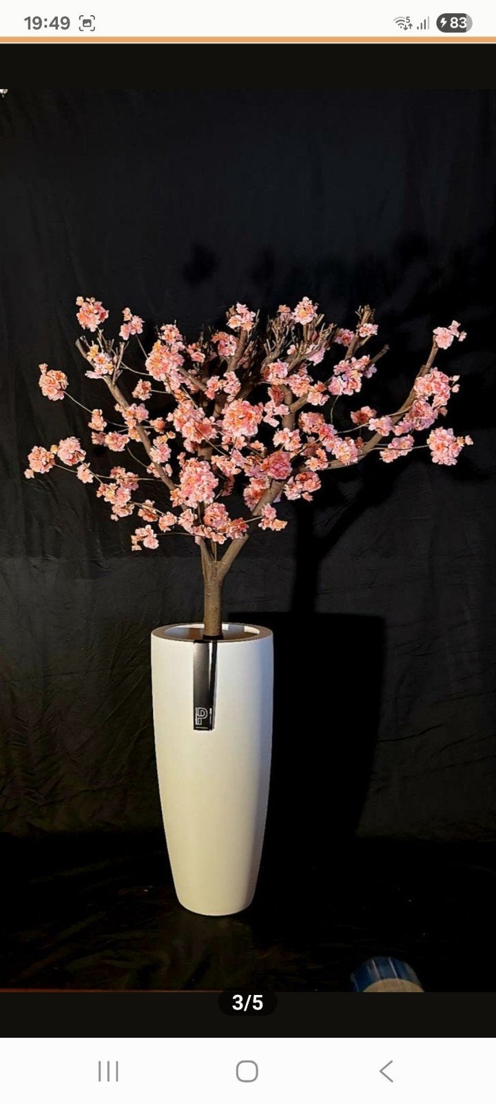 Luxe zijden bloesemboom 190 cm | echte houten stam | handgem, Huis en Inrichting, Ophalen, Binnen, Roze, Handgemaakt