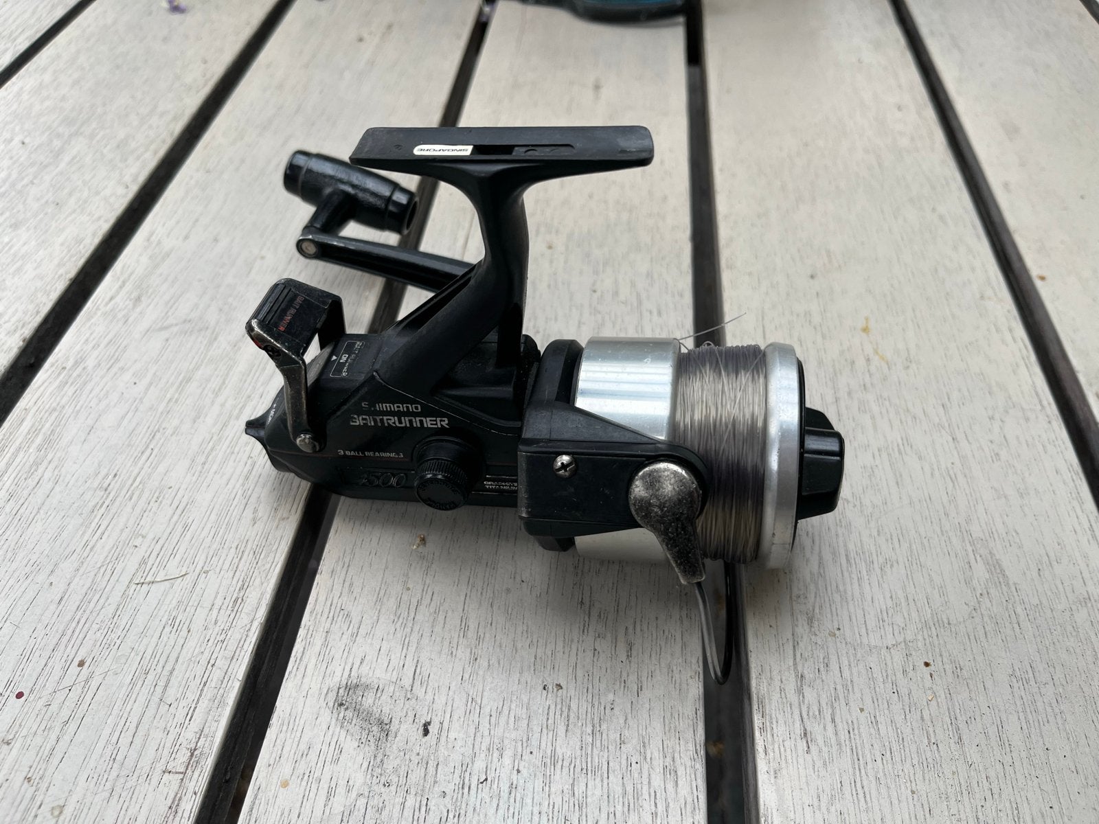 Shimano Baitrunner 4500 vismolen, Ophalen of Verzenden, Gebruikt, Molen