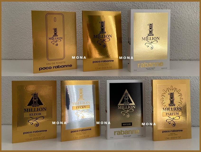 1 Million set 7 parfum samples proefjes testers monsters, Verzenden, Nieuw