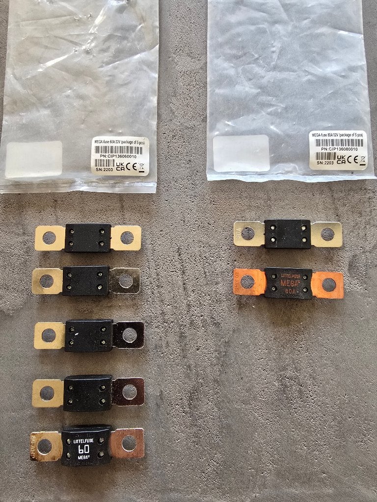 Megafuse (zekering) 60 & 80 ampère voor o.a. Expeditie Truck, Caravans en Kamperen, Ophalen of Verzenden, Nieuw