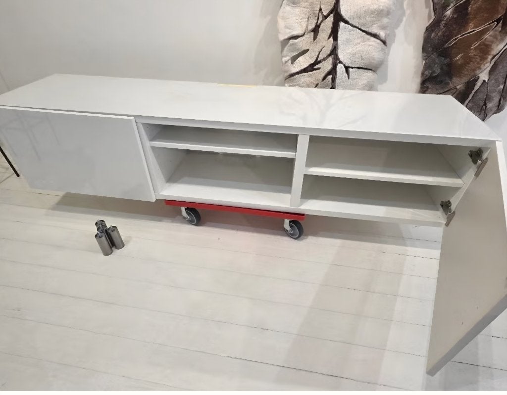 Tv kast ikea, Huis en Inrichting, Kasten | Televisiemeubels, Ophalen, Glas, 150 tot 200 cm, Modern hoogglans