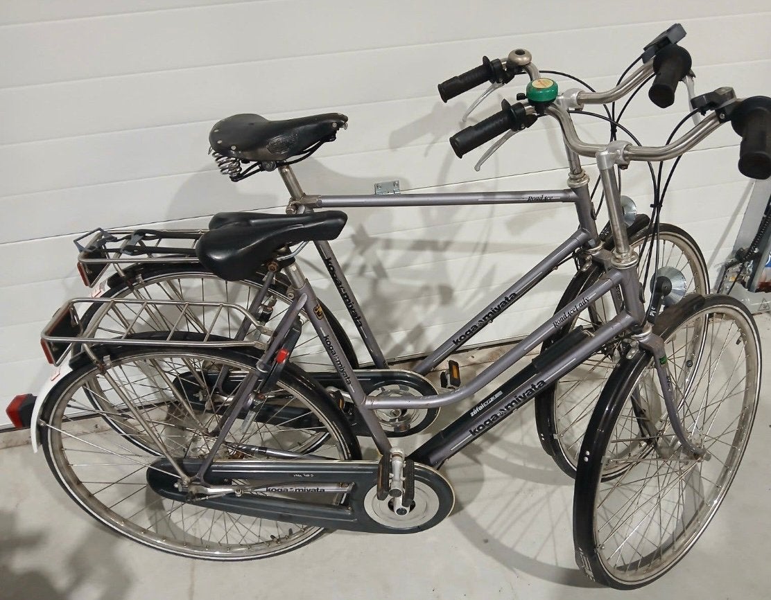 Vintage set koga fietsen. Uniek als set, 55 tot 59 cm, Ophalen, Trommelrem