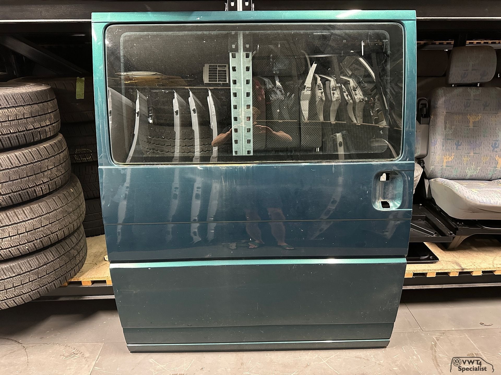 Volkswagen Transporter VW T4 schuifdeur rechts groen, Auto-onderdelen, Gebruikt, -, -, Rechts