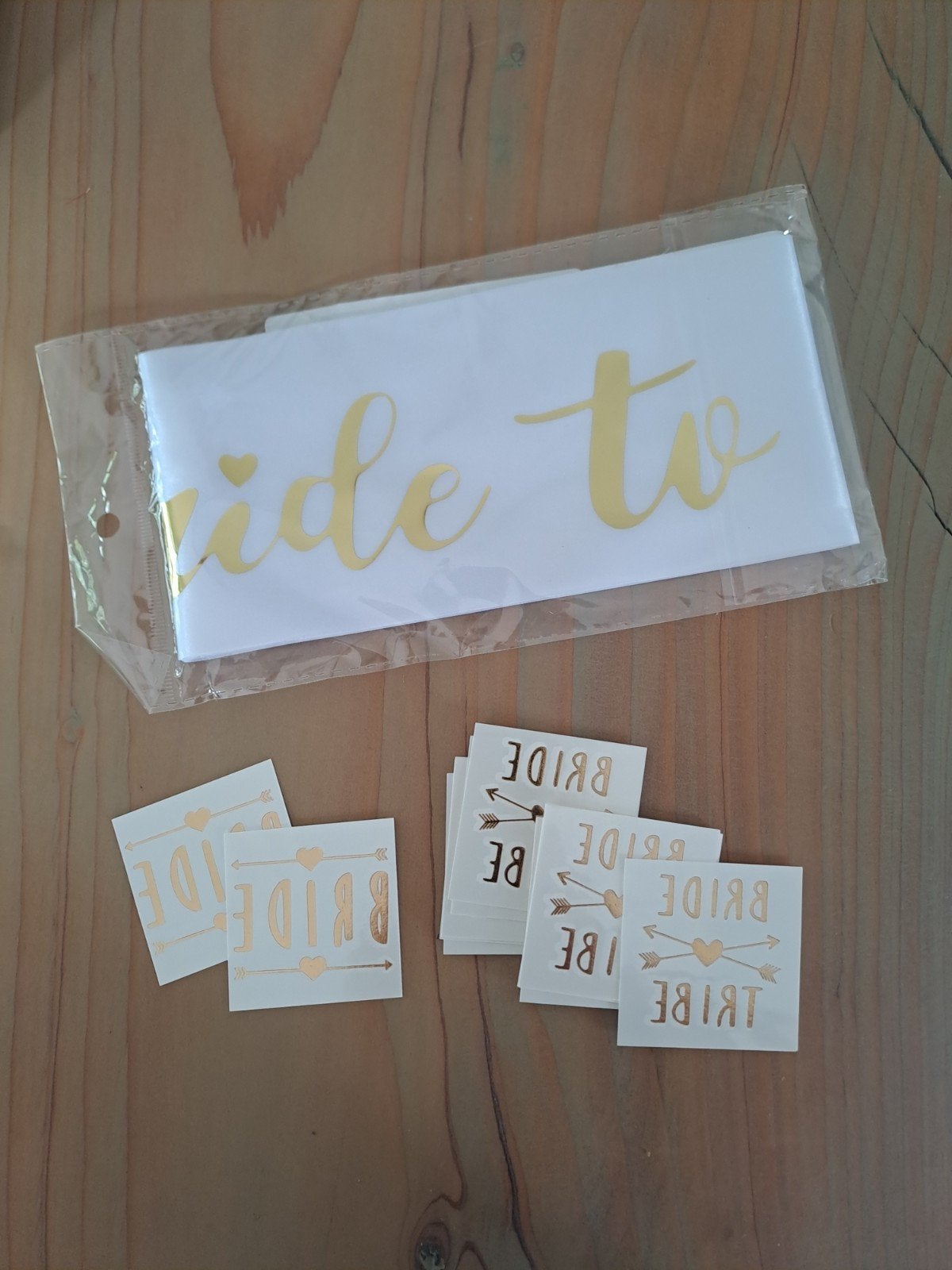 Bride to Be Sjerp en Bride Tribe Tattoos, Ophalen, Nieuw, Feestartikel, Geboorte of Huwelijk