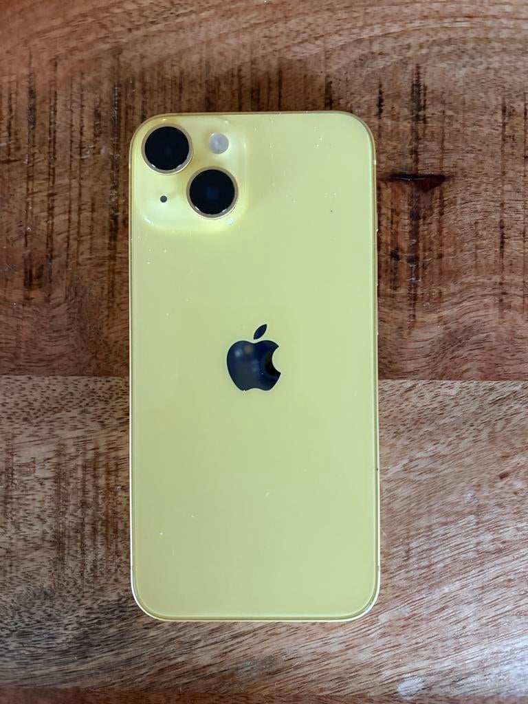 iPhone 14 Geel - Zo goed als nieuw, Telecommunicatie, Mobiele telefoons | Apple iPhone, Geel, Ophalen of Verzenden, Zonder abonnement
