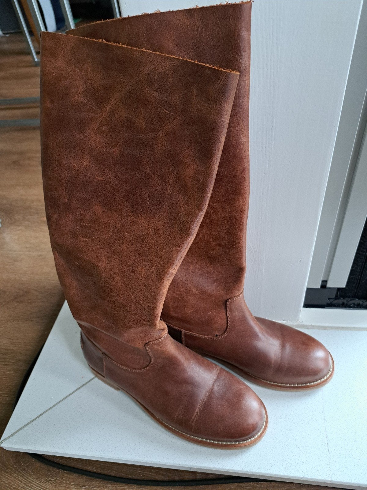Shabbies laarzen, maat 38, zo goed als nieuw, Kleding | Dames, Schoenen, Ophalen, Zo goed als nieuw, Bruin, Hoge laarzen