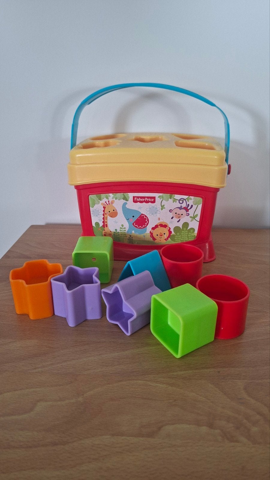 Fisher-Price Vormenstoof met 9 blokken, Ophalen of Verzenden, Gebruikt, Overige typen