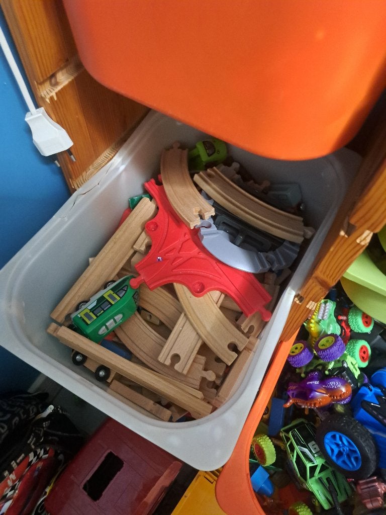Houten treinbaan, Ophalen, Zo goed als nieuw