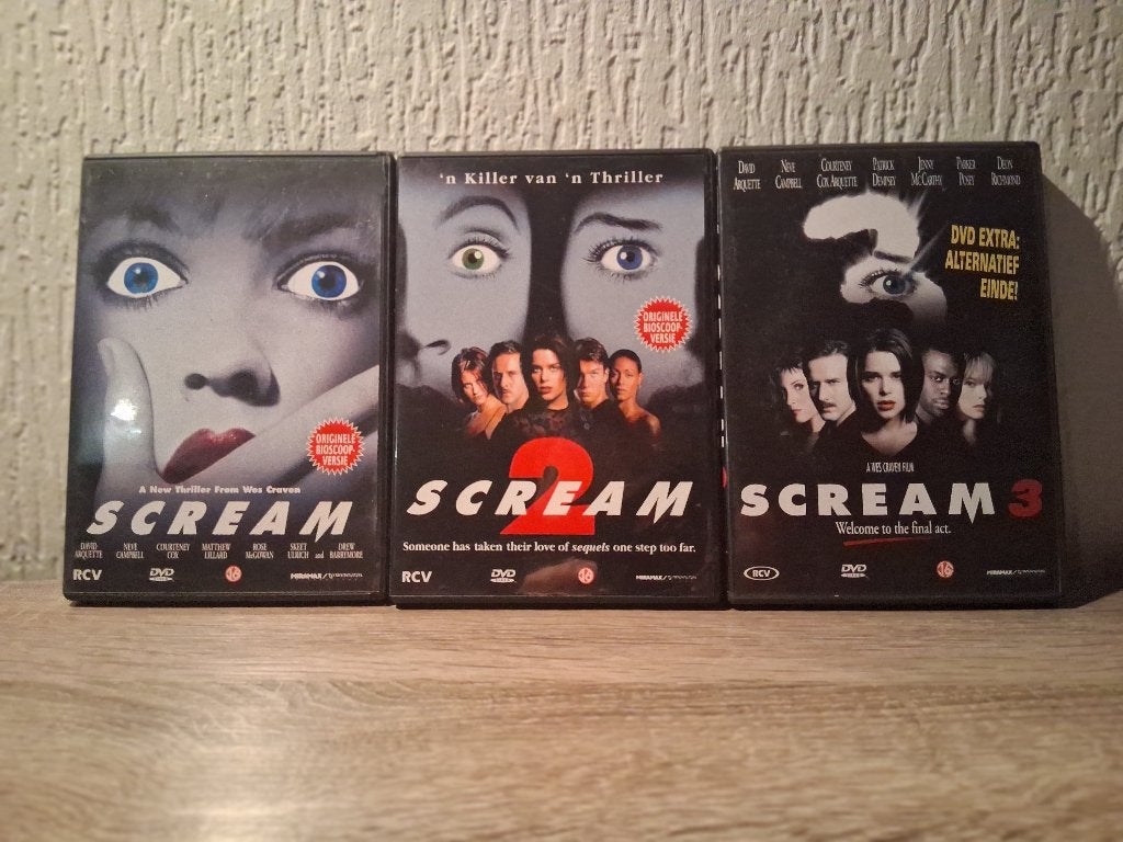 Dvd Scream Trilogy, Vanaf 16 jaar, Ophalen of Verzenden, Zo goed als nieuw, Slasher