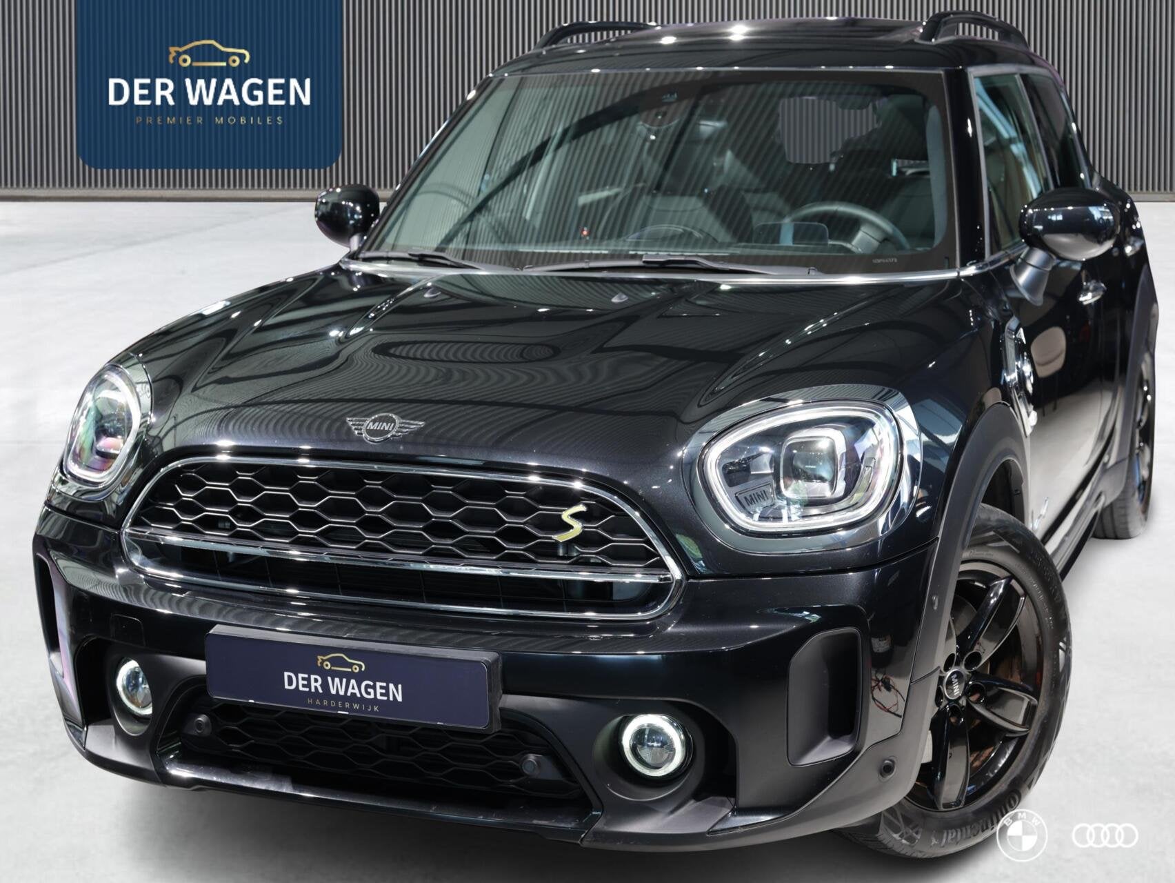 Mini Countryman COOPER SE ALL4 / PANO / HUD / LEDER / MEMORY, Auto's, Mini, Automaat, Dealer onderhouden, Countryman, Zwart