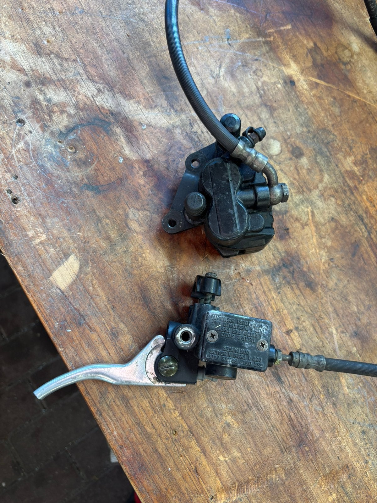Runner 125/180 remklauw, leiding en rempomp, Ophalen of Verzenden, Blok, Piaggio