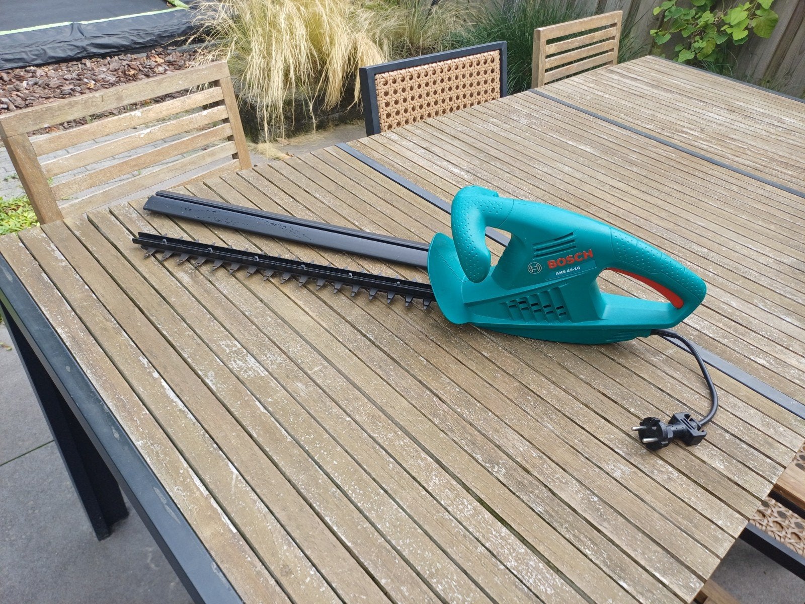 Bosch AHS 45-16 elektrische heggenschaar, Tuin en Terras, Heggenscharen, Ophalen, Zo goed als nieuw, Elektrisch, Bosch