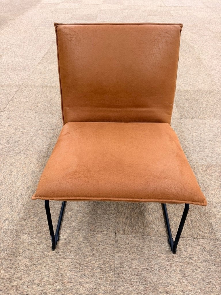 Luxe fauteuil / lounge stoel cognac, Huis en Inrichting, Stoelen, Ophalen, Bruin, Zo goed als nieuw, Vier