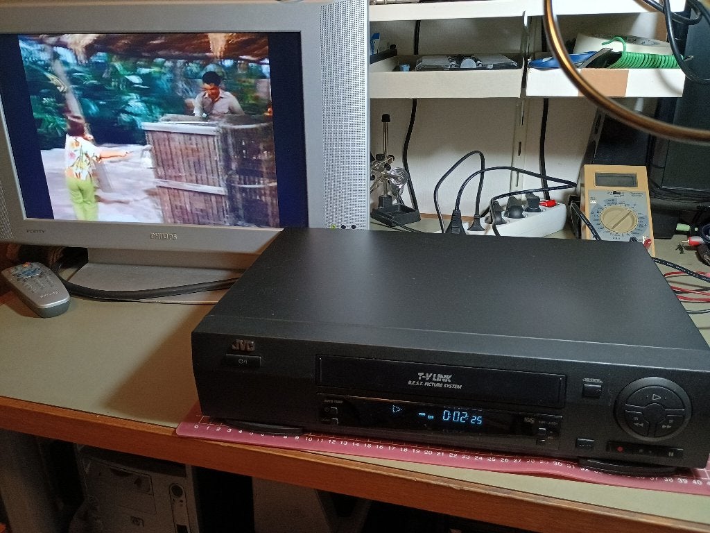 jvc hr-j261 vhs vcr speler recorder videoband video, Ophalen of Verzenden, Gebruikt, VHS-speler of -recorder