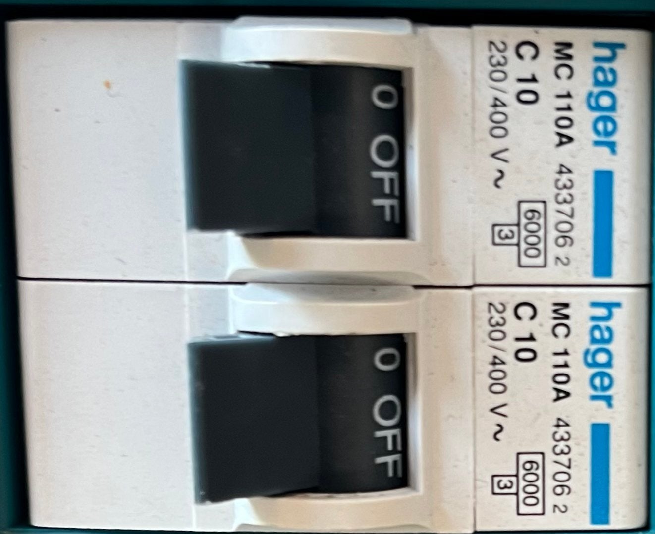 Hager Installatieautomaat C10 230/400V MC 110A, Ophalen of Verzenden, Gebruikt, Hager, Installatieautomaat