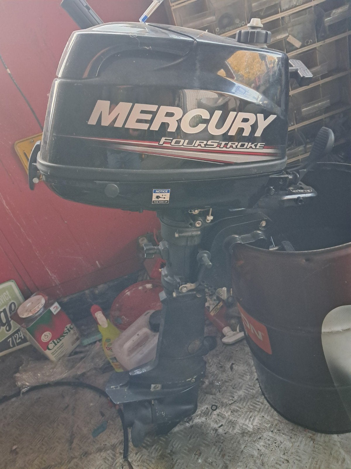 Mercury 6 PK FourStroke Buitenboordmotor, Gebruikt, 5 tot 10 pk, Viertaktmotor, Ophalen of Verzenden