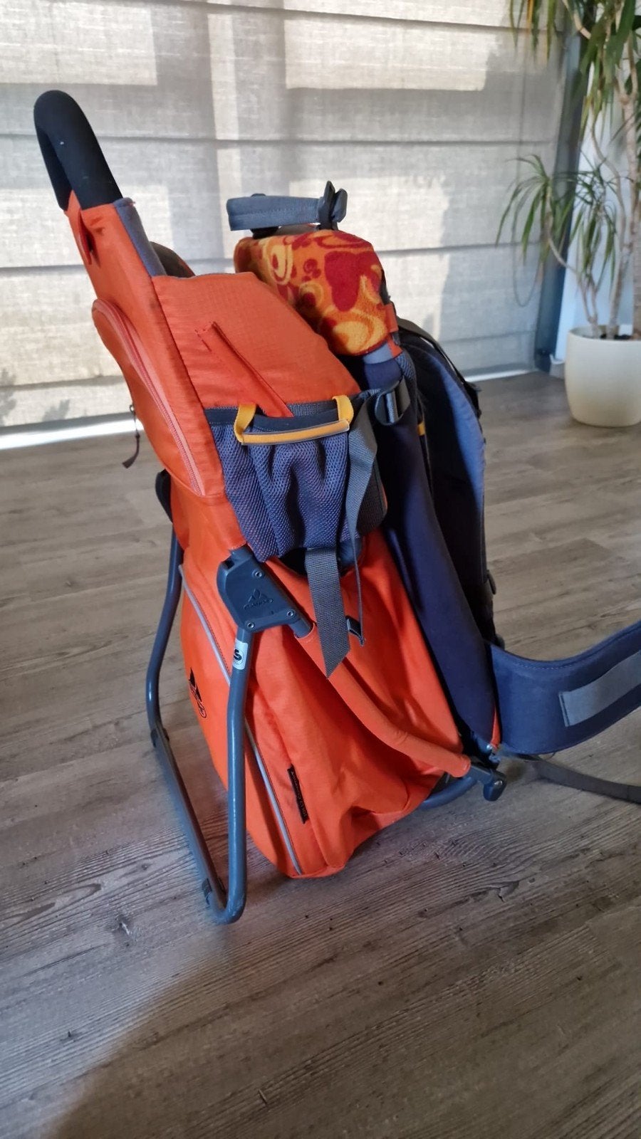 Vaude Rugdrager - Oranje/Grijs met Zonnekap, Gebruikt, Overige typen, Rug, Ophalen