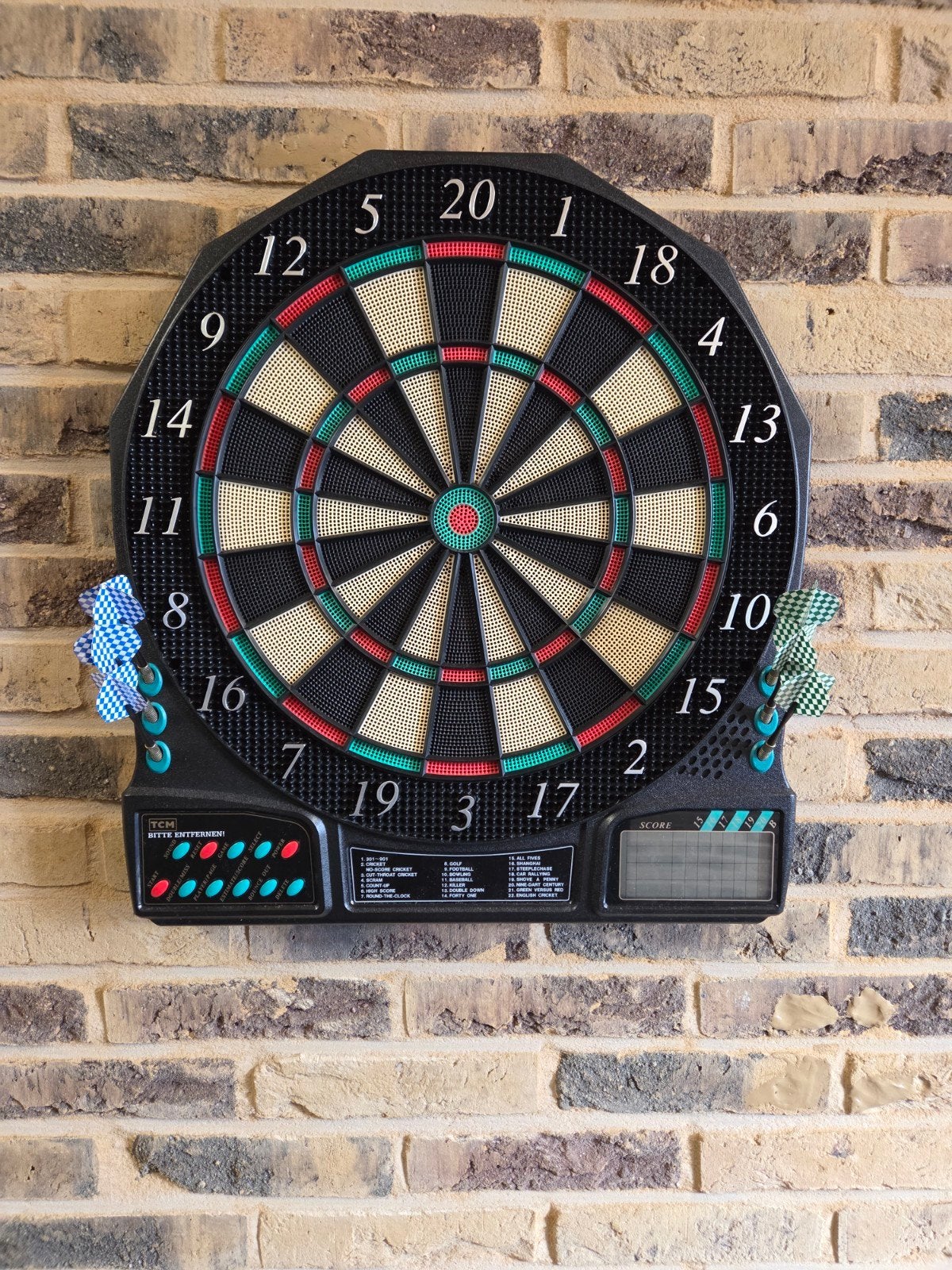 Elektronisch dartbord met soft tip pijlen, Sport en Fitness, Ophalen, Gebruikt, Dartbord met pijlen, Elektronisch