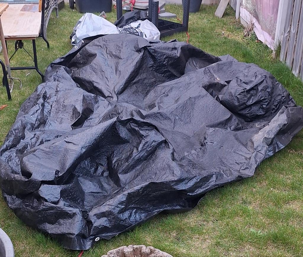 Loungebank hoes 220x220 - Zwarte beschermhoes, Ophalen, Gebruikt