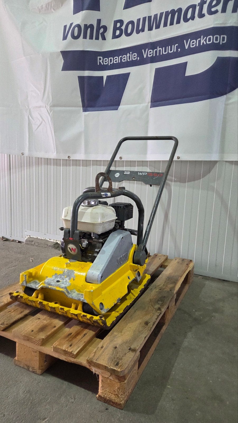 Wacker Neuson WP1550 Trilplaat | 2010 | Honda GX160 Benzine, Ophalen of Verzenden, Gebruikt, Overige soorten, Wacker neuson