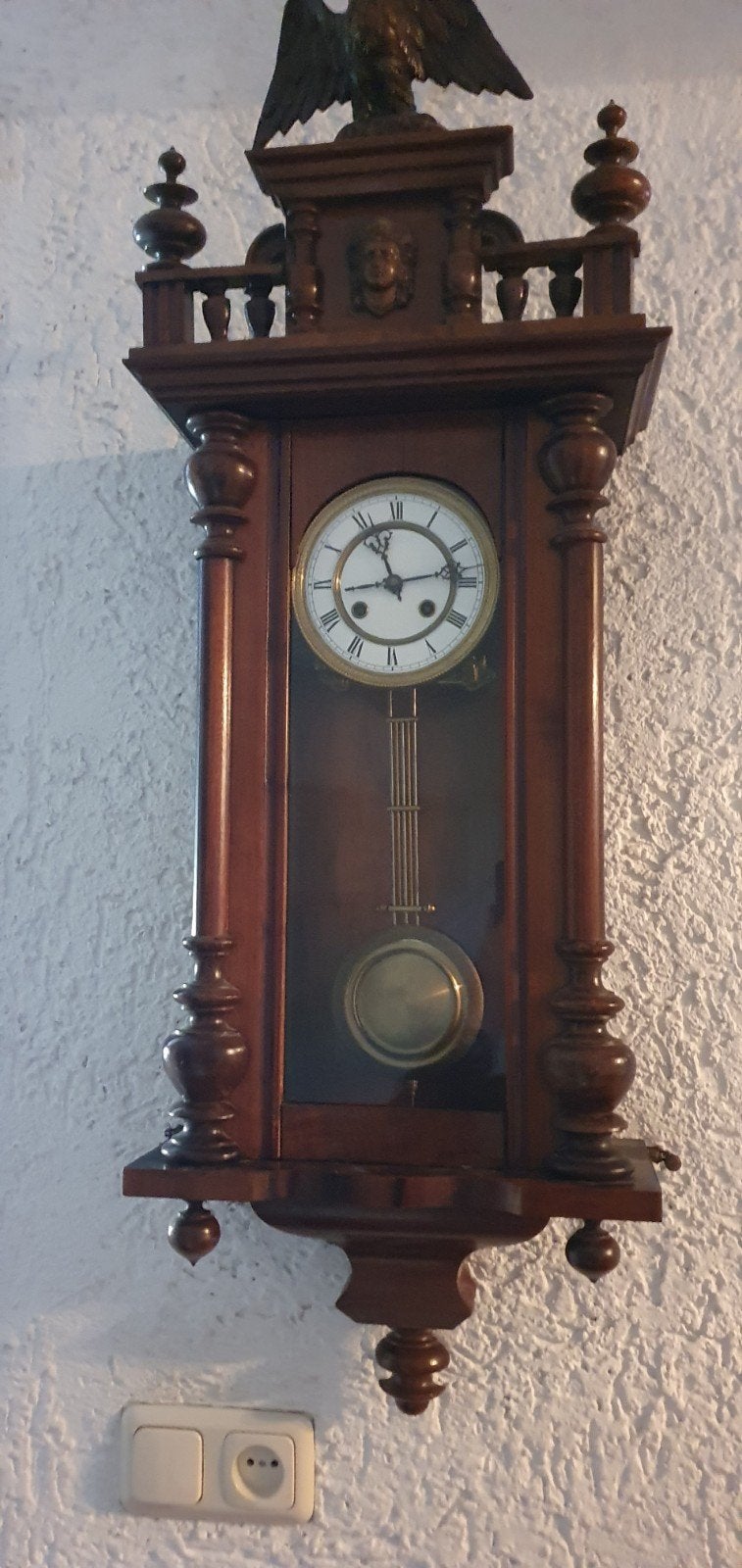 wegens verhuizing  mooie gave originele grote regulateur, Antiek en Kunst, Ophalen of Verzenden