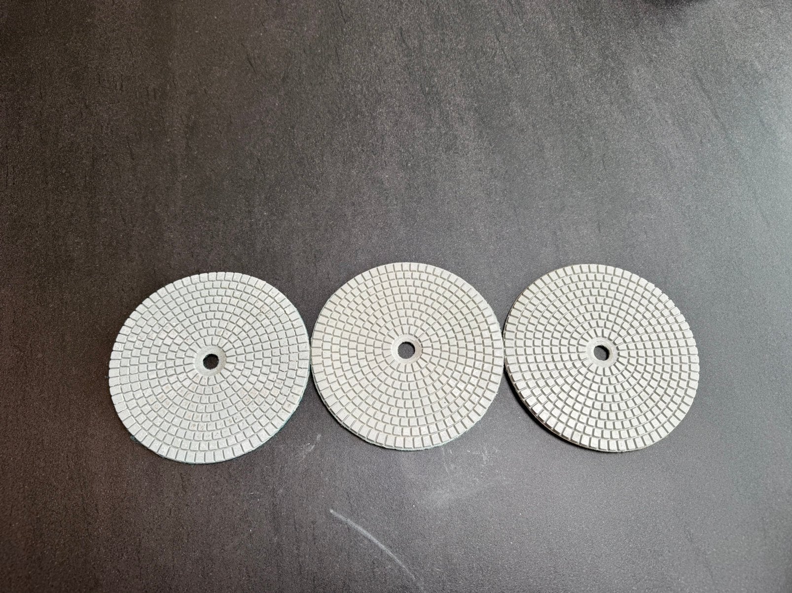 3 X POLIJSTSCHIJF HARDSTEEN MARMER 800/1500/3000 GRID, 60 cm of meer, Hardsteen, Ophalen of Verzenden, Zo goed als nieuw
