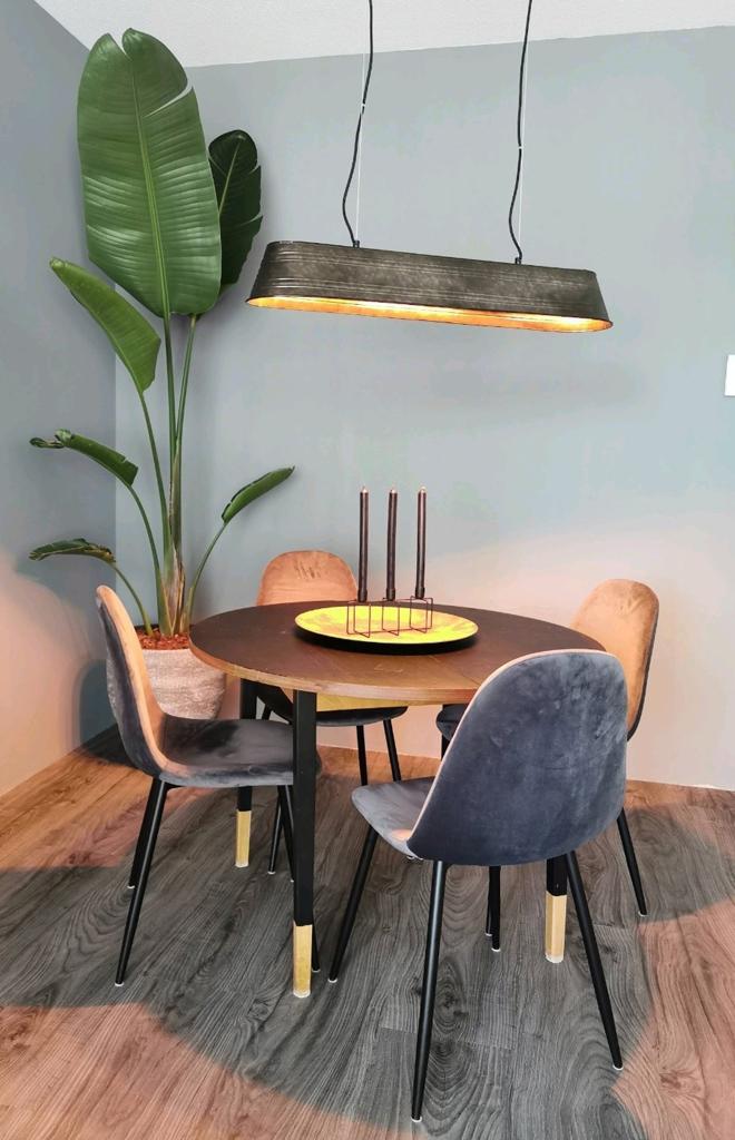 Hanglamp Eettafel, Ophalen, Zo goed als nieuw, Metaal, Industrieel