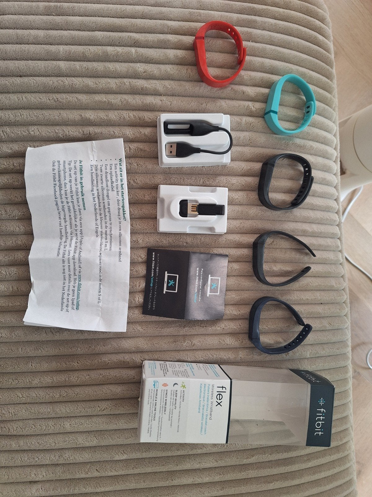 Fitbit Flex Activity Tracker met Accessoires, Ophalen, Gebruikt, Zwart, Fitbit