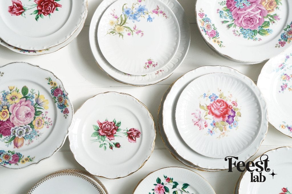 Vrijgezellenfeest high tea servies goedkoop huren Zwolle, Ophalen, Gebruikt, Geboorte of Huwelijk