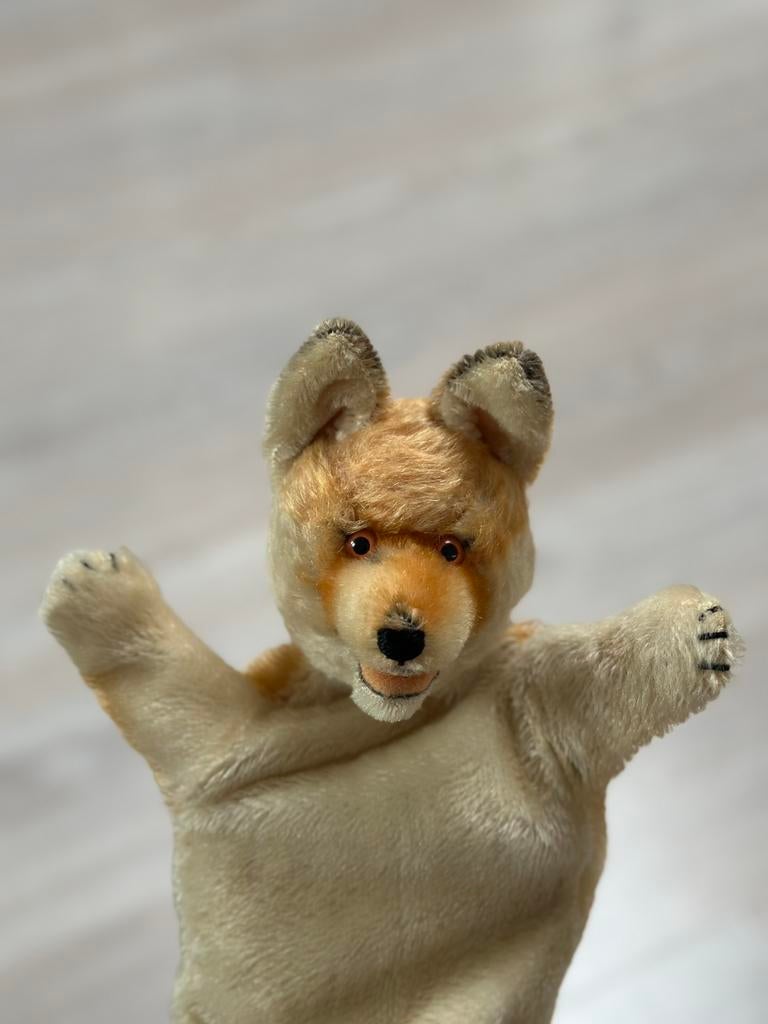 Steiff handpop vosje jaren ‘50 / ‘60, Antiek en Kunst, Antiek | Speelgoed, Ophalen of Verzenden