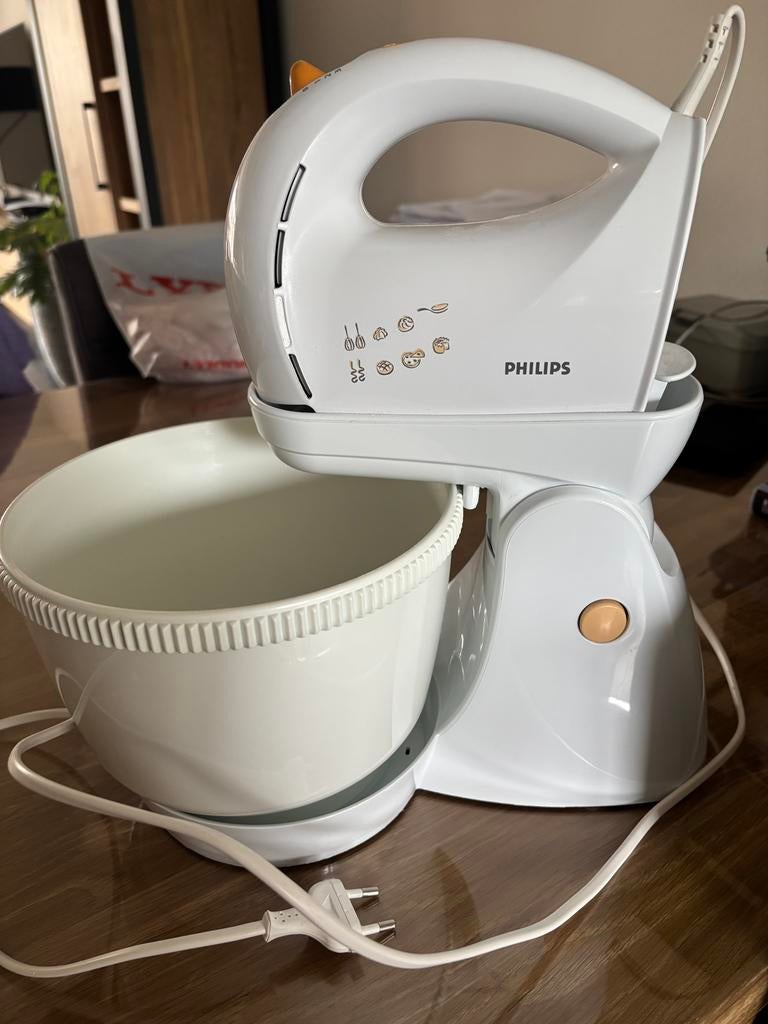 Perfecte Philips handmixer compleet, Witgoed en Apparatuur, Keukenmixers, 4 liter of meer, 3 snelheden of meer, Ophalen of Verzenden