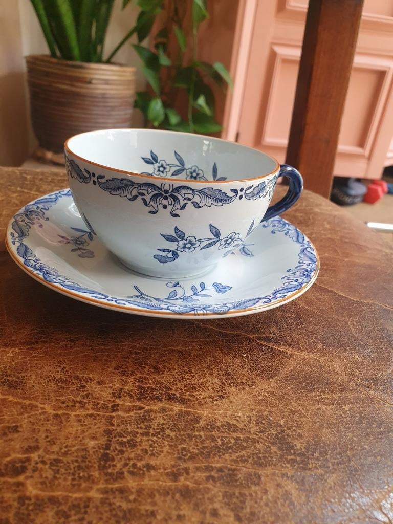 Theekopje met schotel Rörstrand Sweden, Ophalen of Verzenden